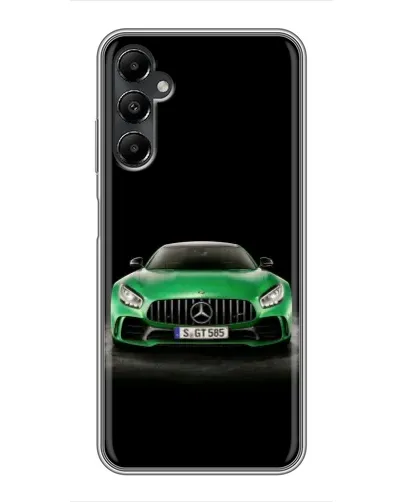 Чехол для Samsung Galaxy A05s с картинкой «Mercedes — неоновый лого»