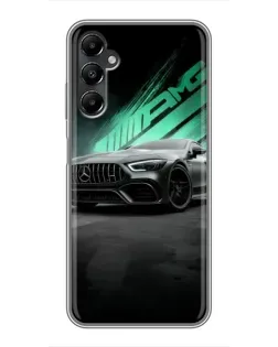 Чехол для Samsung Galaxy A05s с картинкой «Темный Mercedes AMG»