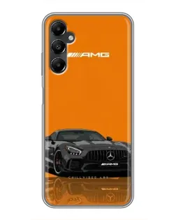 Чехол для Samsung Galaxy A05s с картинкой «Оранжевый Mercedes AMG»