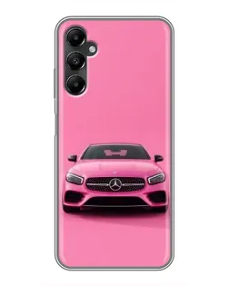 Чехол для Samsung Galaxy A05s с картинкой «Розовый Mercedes AMG»