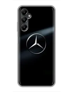 Чехол для Samsung Galaxy A05s с картинкой «Mercedes на металле»