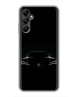 Чохол для Samsung Galaxy A05s з картинкою «Mercedes — силует авто»