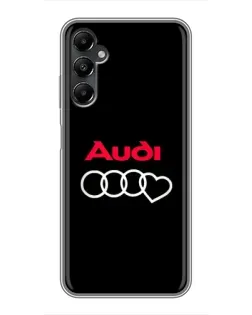 Чехол для Samsung Galaxy A05s с картинкой «Логотип Audi Heart»