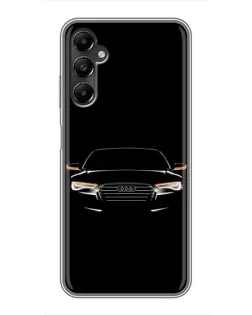 Чехол для Samsung Galaxy A05s с картинкой «Audi — ночной контур»