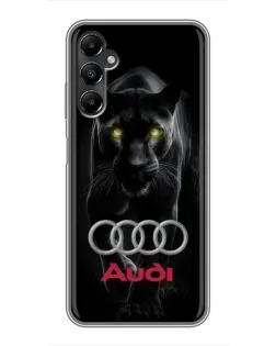 Чехол для Samsung Galaxy A05s с картинкой «Пантера и Audi»
