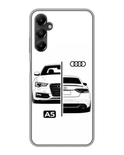 Чехол для Samsung Galaxy A05s с картинкой «Audi — контрастный дизайн»