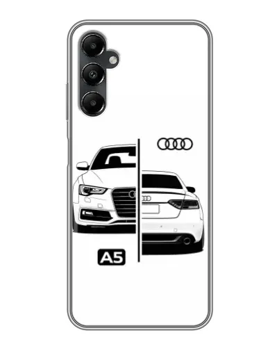 Чехол для Samsung Galaxy A05s с картинкой «Audi — контрастный дизайн»