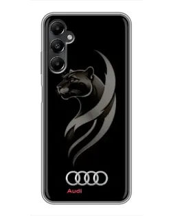 Чехол для Samsung Galaxy A05s с картинкой «Графика — пантера и Audi»