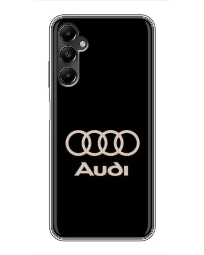 Чехол для Samsung Galaxy A05s с картинкой «Audi — золотой логотип»