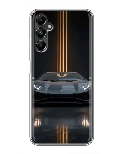 Чехол для Samsung Galaxy A05s с картинкой «Lamborghini золотые линии»