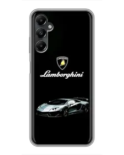 Чехол для Samsung Galaxy A05s с картинкой «Логотип Lamborghini классика»