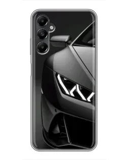 Чехол для Samsung Galaxy A05s с картинкой «Lamborghini фары детализация»