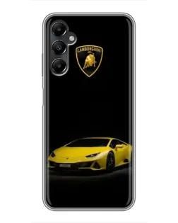 Чехол для Samsung Galaxy A05s с картинкой «Lamborghini желтый акцент»