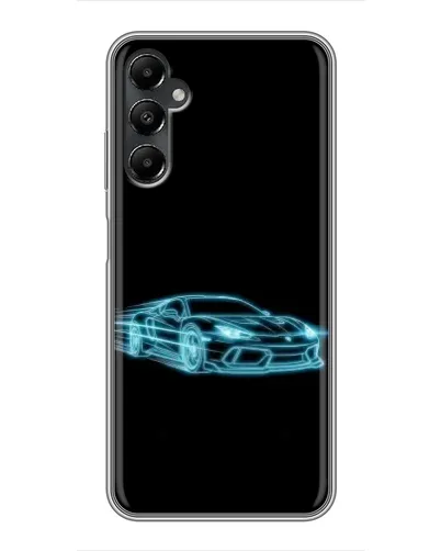 Чехол для Samsung Galaxy A05s с картинкой «Неоновый контур Lamborghini»