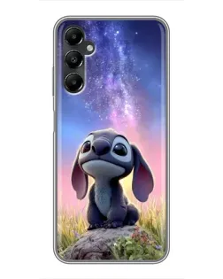Чехол для Samsung Galaxy A05s с картинкой «Стич на рассвете»