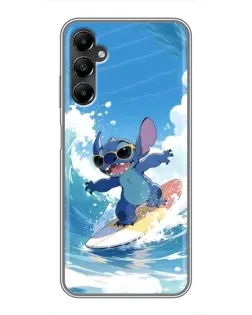 Чехол для Samsung Galaxy A05s с картинкой «Стич на волне»