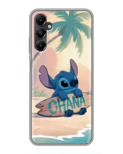 Чехол для Samsung Galaxy A05s с картинкой «Стич на серфе»