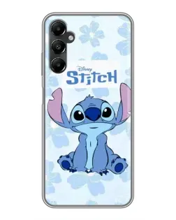 Чехол для Samsung Galaxy A05s с картинкой «Stitch среди цветов»
