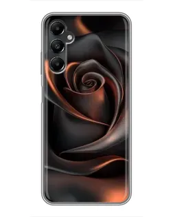 Чохол для Samsung Galaxy A05s з картинкою «Шовкова чорна троянда»