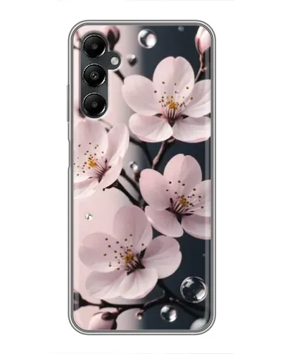 Чехол для Samsung Galaxy A05s с картинкой «Нежная сакура и капли» Чехол для Samsung Galaxy A05s с картинкой «Нежная сакура и капли»