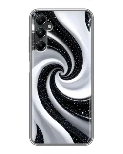 Чехол для Samsung Galaxy A05s с картинкой «Черно-белая спираль»