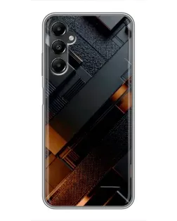 Чехол для Samsung Galaxy A05s с картинкой «Черные геометрические блоки»