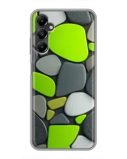 Чехол для Samsung Galaxy A05s с картинкой «Яркая неоновая галька»