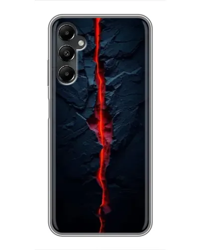 Чехол для Samsung Galaxy A05s с картинкой «Kрасная лавовая трещина»