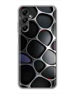 Чехол для Samsung Galaxy A05s с картинкой «Объемная темная решетка»