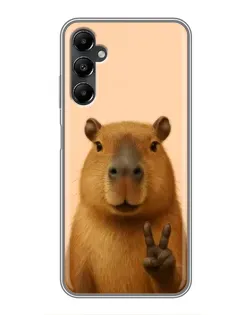 Чехол для Samsung Galaxy A05s с картинкой «Капибара виктория» Чехол для Samsung Galaxy A05s с картинкой «Капибара виктория»