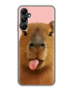 Чехол для Samsung Galaxy A05s с картинкой «Капибара с языком» Чехол для Samsung Galaxy A05s с картинкой «Капибара с языком»