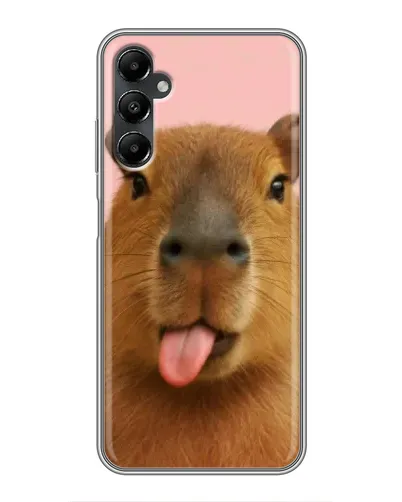 Чехол для Samsung Galaxy A05s с картинкой «Капибара с языком» Чехол для Samsung Galaxy A05s с картинкой «Капибара с языком»
