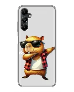 Чехол для Samsung Galaxy A05s с картинкой «Капибара рэпер даб» Чехол для Samsung Galaxy A05s с картинкой «Капибара рэпер даб»