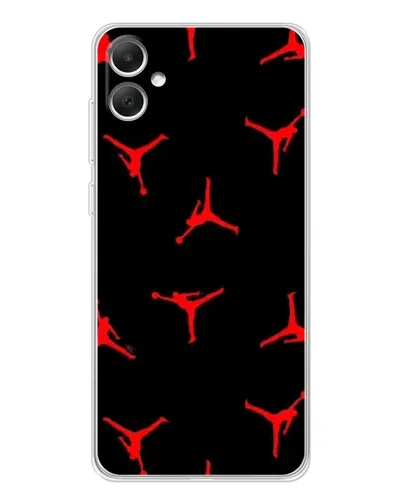 Чехол для Samsung Galaxy A06 с картинкой «Jordan Red Pattern»