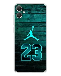 Чехол для Samsung Galaxy A06 с картинкой «Jordan Cyan 23»