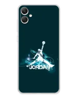 Чехол для Samsung Galaxy A06 с картинкой «Jordan Blue Fire»