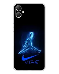 Чехол для Samsung Galaxy A06 с картинкой «Jordan Neon Blue»