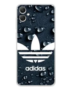 Чехол для Samsung Galaxy A06 с картинкой «Adidas Trefoil Blue»
