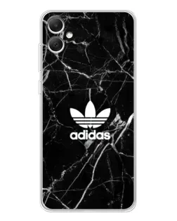 Чехол для Samsung Galaxy A06 с картинкой «Белый мрамор Adidas»