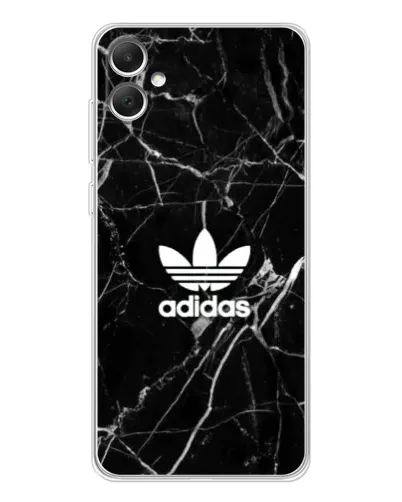 Чехол для Samsung Galaxy A06 с картинкой «Белый мрамор Adidas»