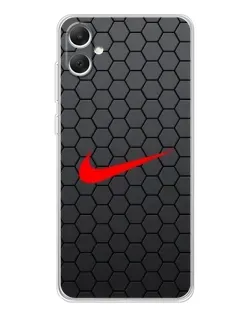 Чехол для Samsung Galaxy A06 с картинкой «Nike — карбоновая сетка»