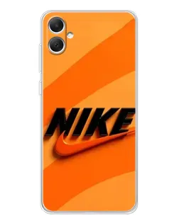 Чехол для Samsung Galaxy A06 с картинкой «Оранжевый драйв Nike»