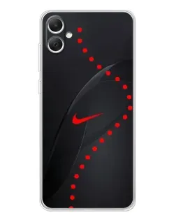 Чехол для Samsung Galaxy A06 с картинкой «Абстрактный дизайн Nike»