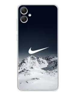 Чехол для Samsung Galaxy A06 с картинкой «Nike — зимние горы»