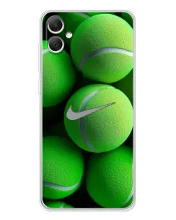 Чехол для Samsung Galaxy A06 с картинкой «Теннисные мячи Найк»