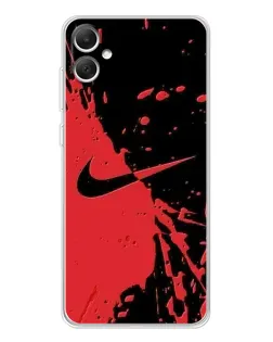 Чохол для Samsung Galaxy A06 з картинкою «Червоні бризки Nike» Чохол для Samsung Galaxy A06 з картинкою «Червоні бризки Nike»