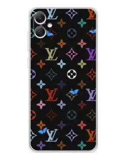 Чехол для Samsung Galaxy A06 с картинкой «Цветная монограмма LV»