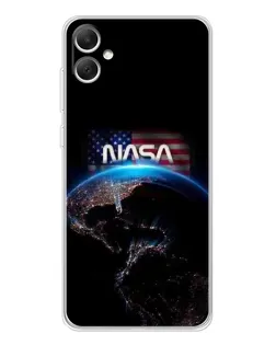 Чехол для Samsung Galaxy A06 с картинкой «Земля из космоса NASA»