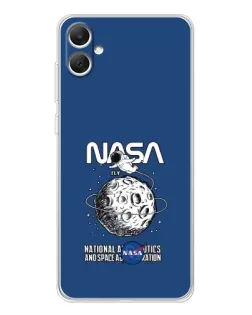Чехол для Samsung Galaxy A06 с картинкой «NASA — лунная миссия»