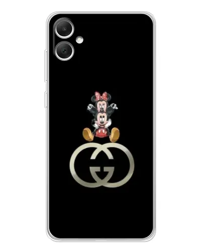Чехол для Samsung Galaxy A06 с картинкой «Минни Маус на лого»